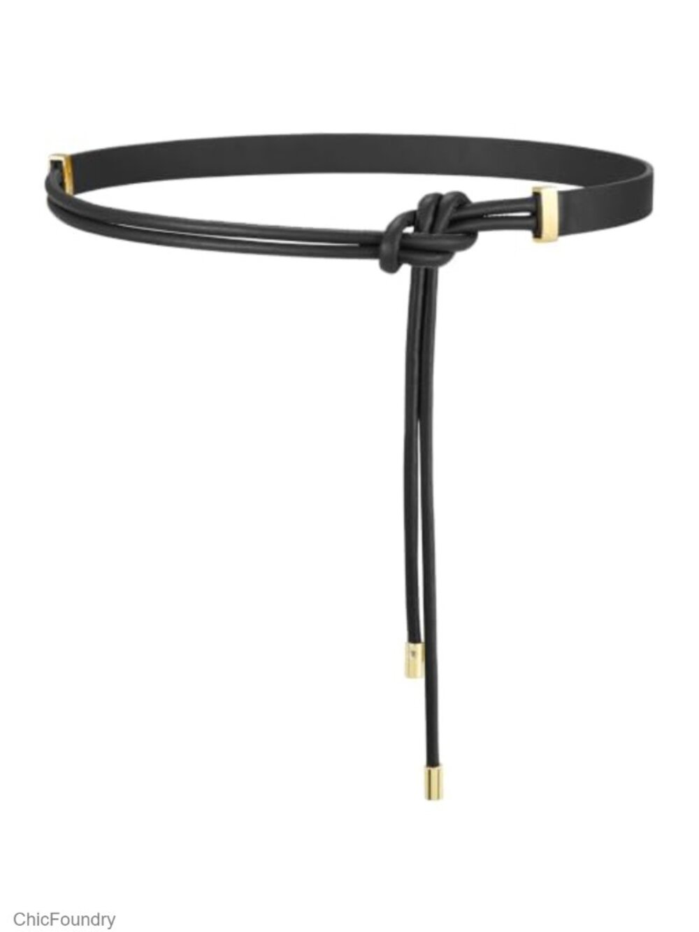 Women's Knotted Self-Tie Faux Leather Belt